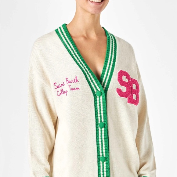 MC2 St. Barth College Team Cardigan Sweater - Picture 9 of 10